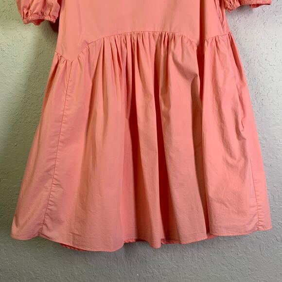 HYACINTH HOUSE TUCKERNUCK Dress Small Baby Doll Allie Puff Sleeve Tie Back Close - Picture 7 of 13